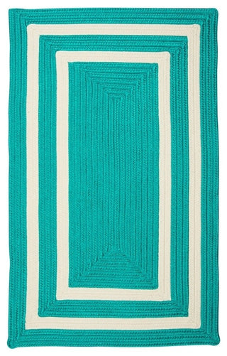 Colonial Mills La Playa PY51 Aqua Indoor/Outdoor Area Rug, Rectangular 2'x12'