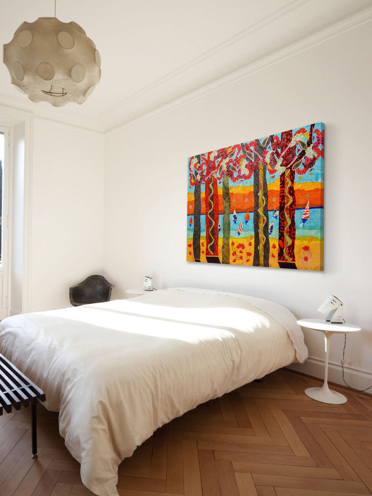 "Idyllic Series 3" Painting Print on Canvas by Lisa Mee