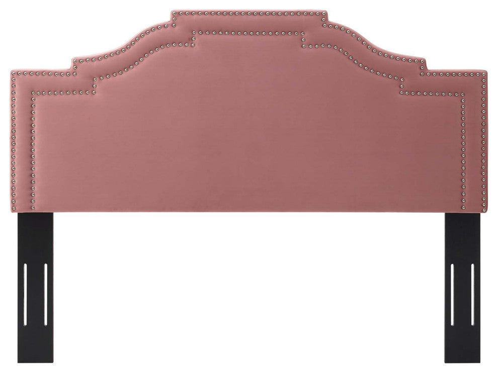 Headboard, Twin Size, Velvet, Pink, Modern Contemporary, Bedroom Master Suite