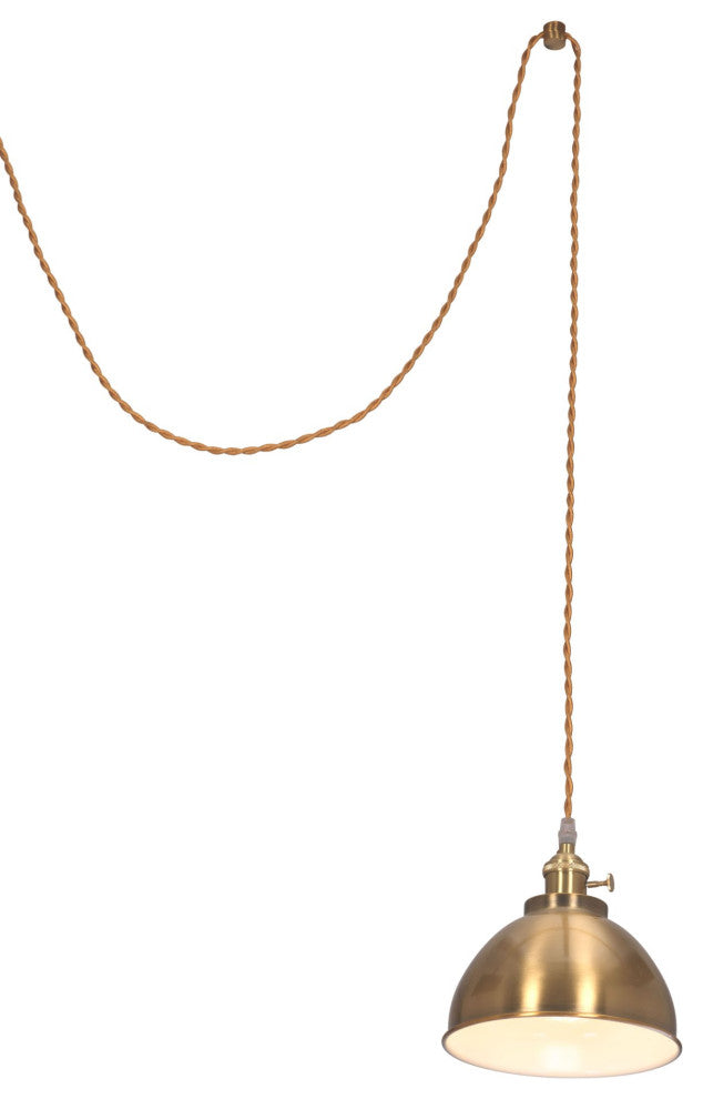 Pendant Ceiling Light Fixture, Steel Metal, Brass, Gold, Kitchen LoungeLobby