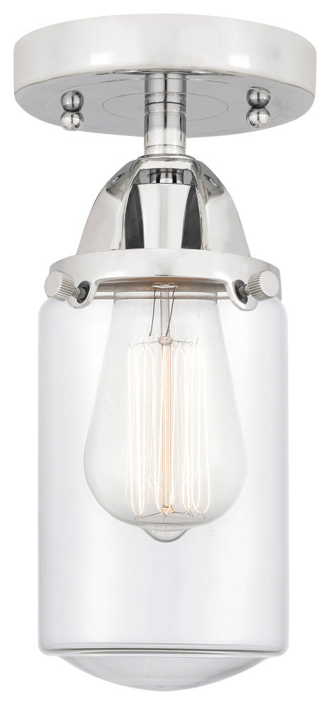 INNOVATIONS LIGHTING 288-1C-PC-G312 Dover 1 Light 4.5 inch Semi-Flush Mount