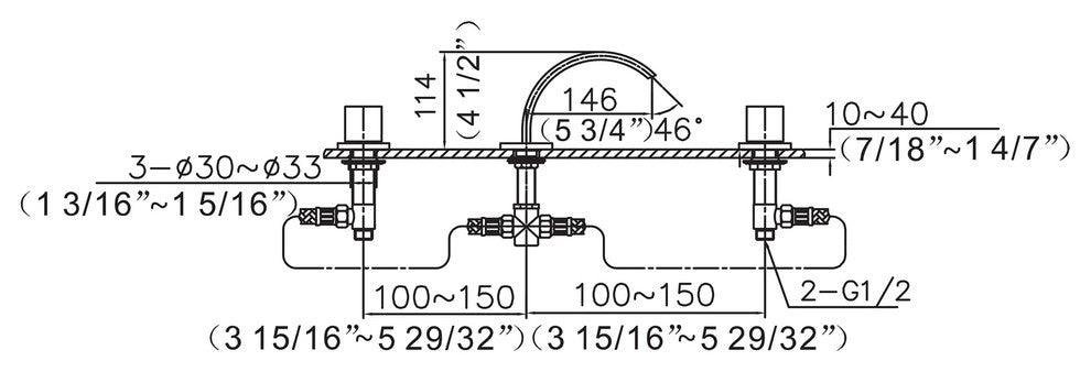 ALFI brand AB1326 1.2 GPM Widespread Bathroom Faucet - Brushed Nickel