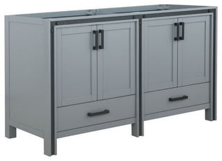 Ziva Transitional Dark Grey 60" Vanity Cabinet Only