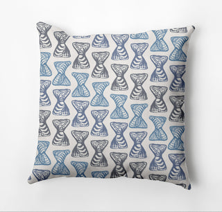 Bongo Beats Outdoor Pillow, Blue, 18"x18"