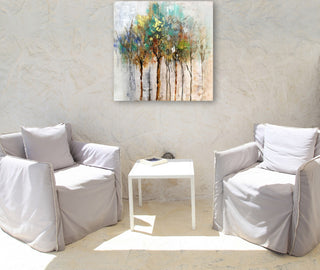 "Color Me Trees" Hand Painted Canvas Art - Wrapped Canvas Painting