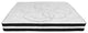 Roxbury Upholstered Platform Bed -10 Inch Foam & Pocket Spring Mattress, Beige With Nail Trim, King