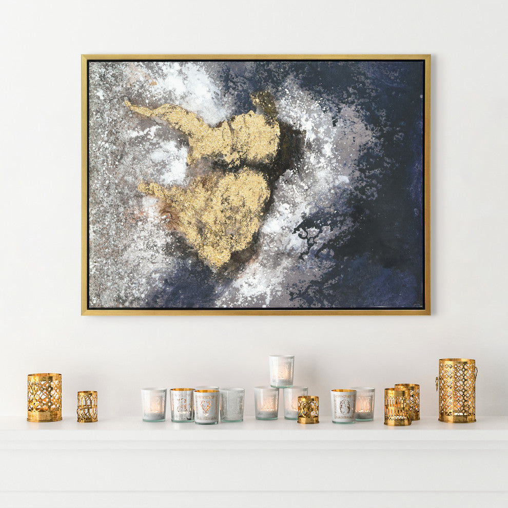 Nourishment Textured Metallic Hand Painted Framed Wall Art by Martin Edwards