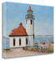 "Alki Point Lighthouse" By Julie Peterson, Giclee Print on Gallery Wrap Canvas