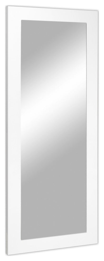 Contemporary Kensington Mirror Large White - White