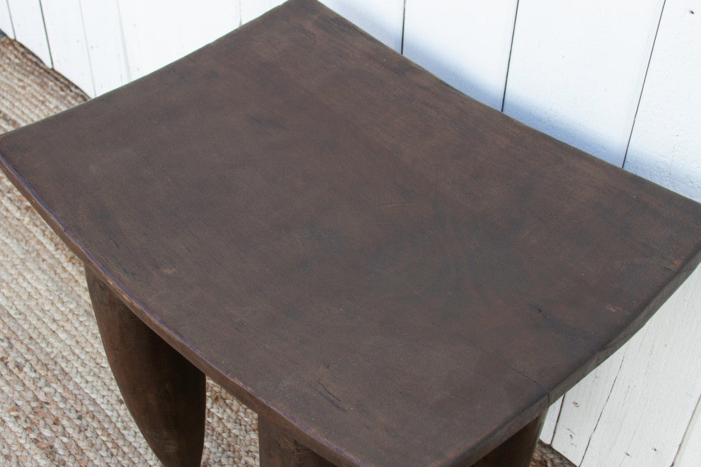 Tall Rectangular African Senufo End Table