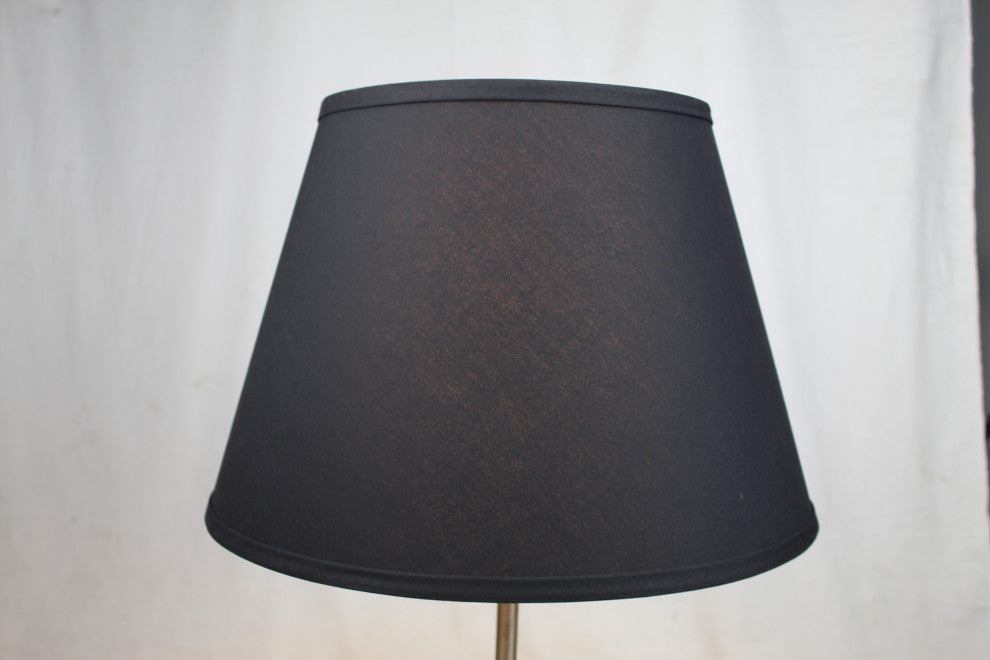 Fenchel Shades 10"x16"x11" Spider Attachment Empire Lamp Shade, Linen Black