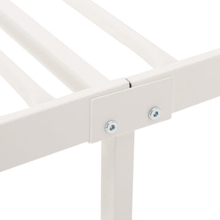 Aldrin Modern Iron Bed Frame, White