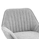 Luther Fabric Gaslift Swivel Bar Stool, Set of 2, Strata Gray