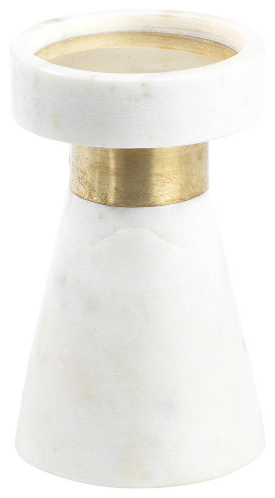Mannara 6" Tall Marble Pillar Candle Holder