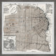 "Vintage Map of San Francisco" Framed Painting Print, 32x32