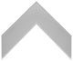 Meade Framed Wall Mirror, Brushed Chrome, 36"x54"