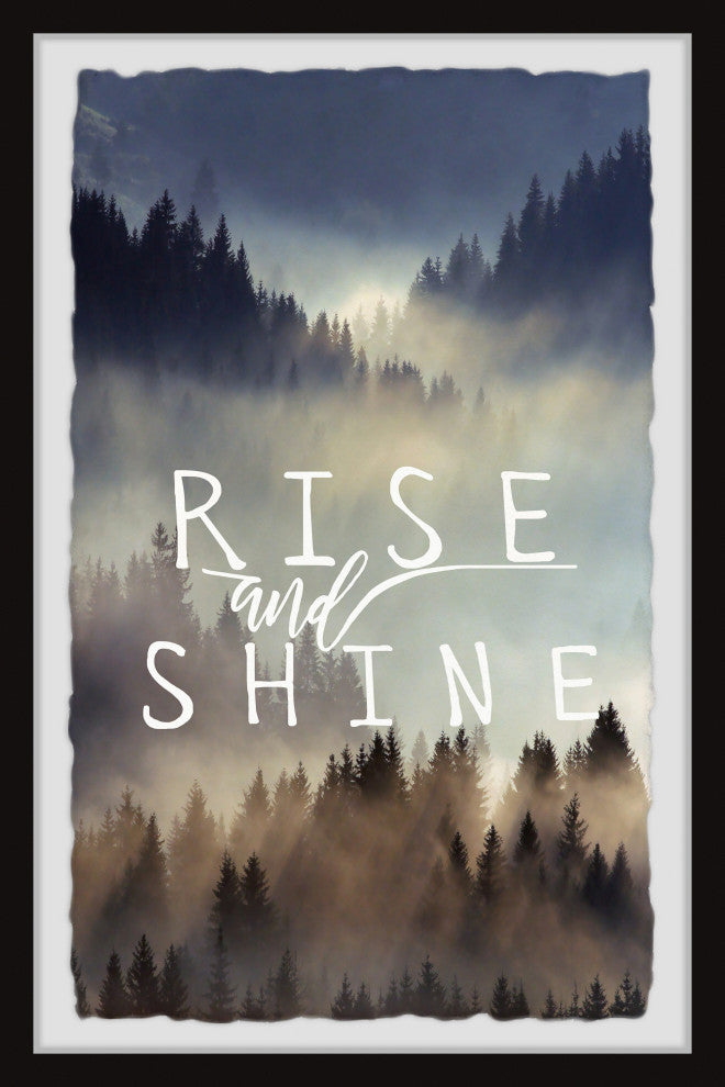 "Rise and Shine X" Framed Painting Print