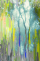 "Painted Tree Forest" Fine Art Canvas Print, 40"x60"
