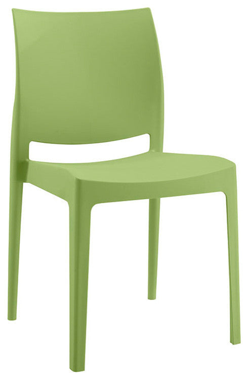 Modern Green Scoot Dining Chair