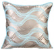 Blue Decorative Euro shams 26"x26" Silk, Cloud Illusions