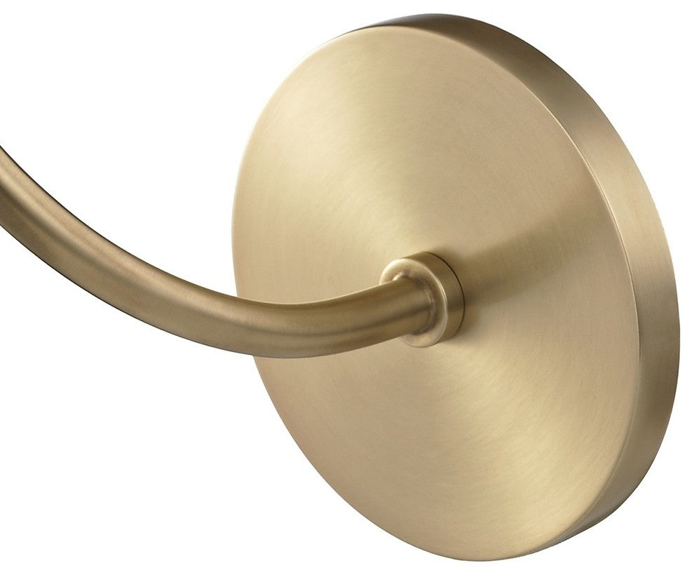 Carrie Wall Sconce With Opal Etched Glass, Finish: Aged Brass