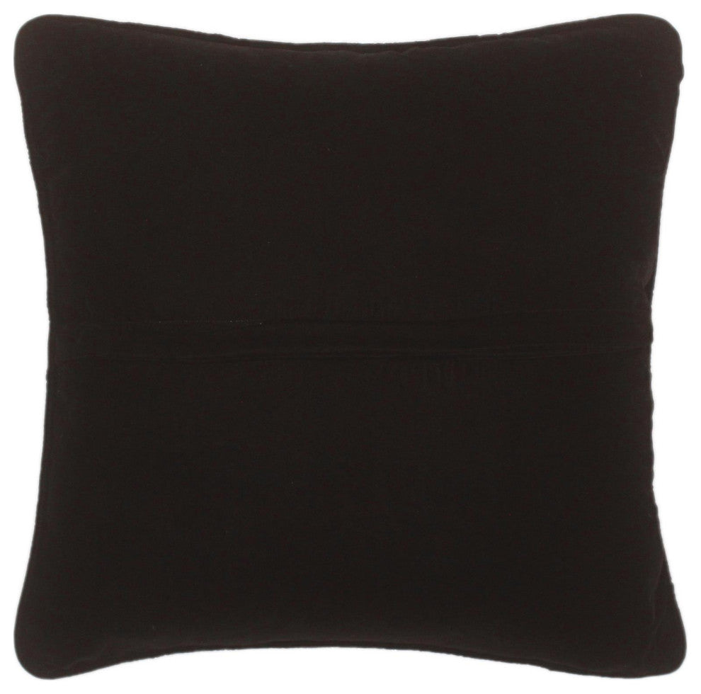Boho Chic Flint Hand Embroidered Italian Velvet Pillow
