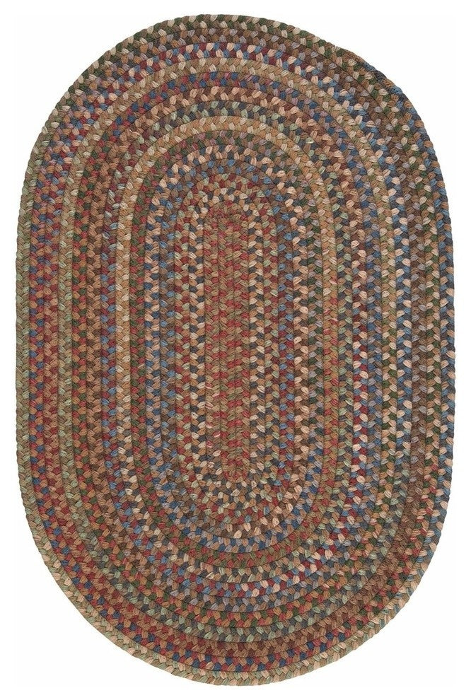 Colonial Mills Oak Harbour OH48 Dusk Traditional Area Rug, Oval 5'x8'