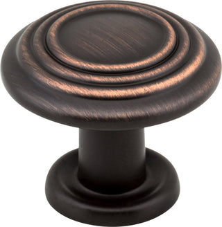 Elements 110 Vienna 1-1/4 Inch Mushroom Cabinet Knob - Brushed Oil Rubbed