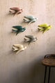 Kalalou Chg1057 Set Of Six Hanging Ceramic Swallows