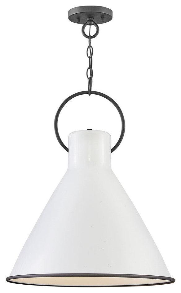 Winnie 1-Light Mini Pendant, Polished White