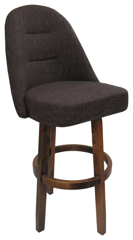 Swivel Counter 26" 30" Extra Tall 34" Wood Bar Stool M-235 Vivian Base, Brown