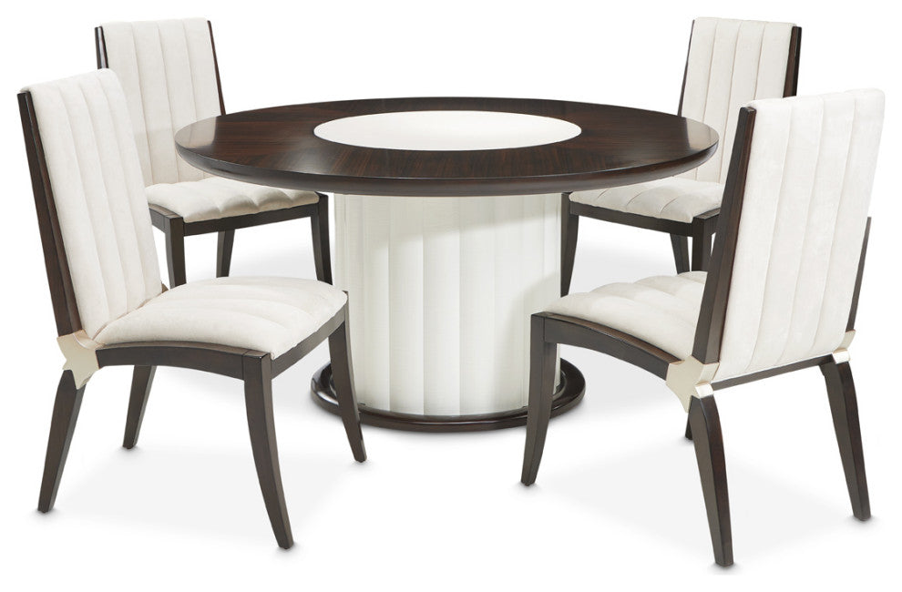 Paris Chic 60" Round Dining Table, Espresso