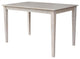 Solid Wood Top Table, Washed Gray Taupe, 30" High