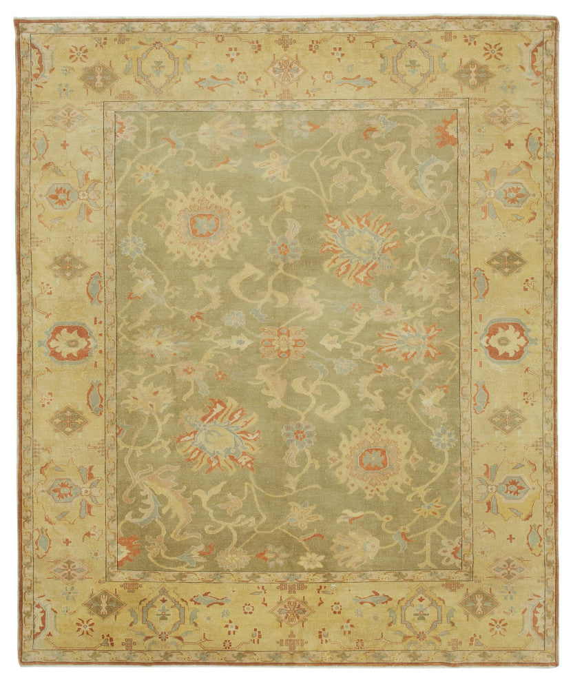 Rug N Carpet - Handmade Oriental 8' 4" x 10' 0" One-of-a-Kind Oushak Area Rug