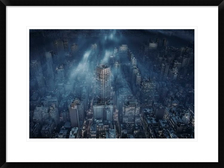 "Nyc" Framed Digital Print by Leif Londal, 30x22"