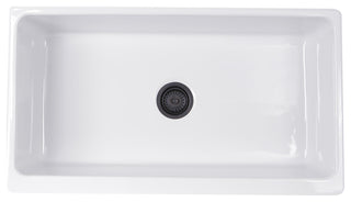Nantucket Sinks 36" Reversible Decorative Apron Farmhouse Fireclay Sink