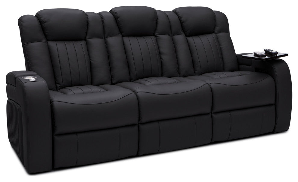 Seatcraft Cavalry Home Theater Seating, Black, Sofa