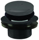 Tip Toe 1.5" Npsm Coarse Thread Bath Drain In Powder Coated Flat Black