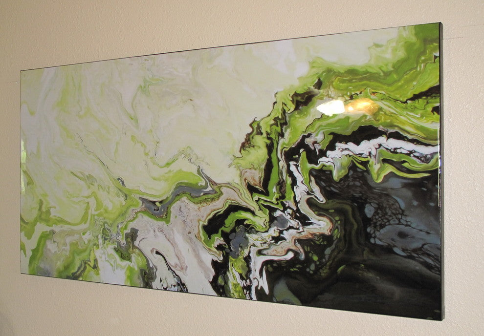 Contemporary Modern Resin Coated Limited Edition Painting 60"x30" by Eloisexxx