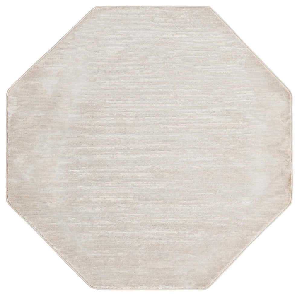 Unique Loom Kate Finsbury Rug, Ivory, 7'10"x7'10" Octagon