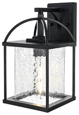 Home Living 7" Outdoor Wall Sconce, Black
