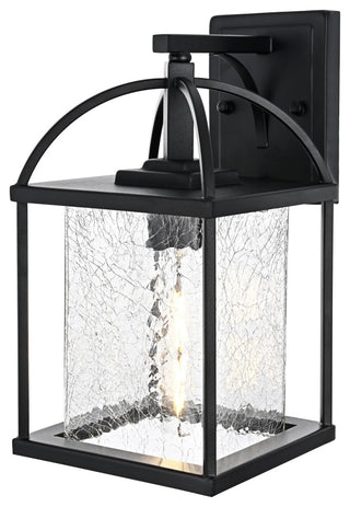 Home Living 7" Outdoor Wall Sconce, Black