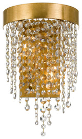 Crystorama WIN-612-GA-CL-MWP Winham 2-Light Antique Gold Crystal Wall Mount