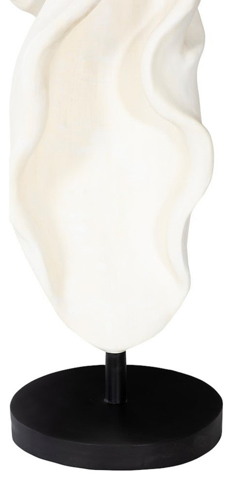 Cast Dancing Sculpture, Pirouette, Faux Bleached