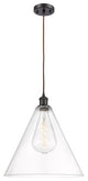 Innovations Lighting 516-1P-OB-GBC-162-LED Ballston Cone 1 Light 16" Pendant
