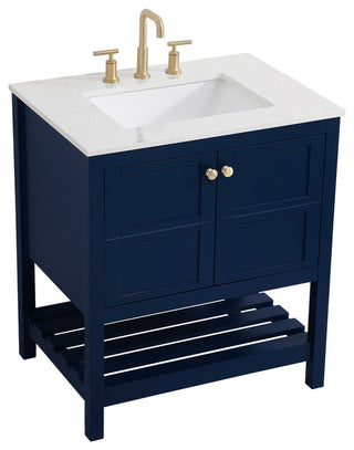 Tucker Blue 30" Single Sink Bathroom Vanity