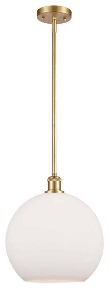 Innovations 516-1S-SG-G121-12 1-Light Mini Pendant, Satin Gold