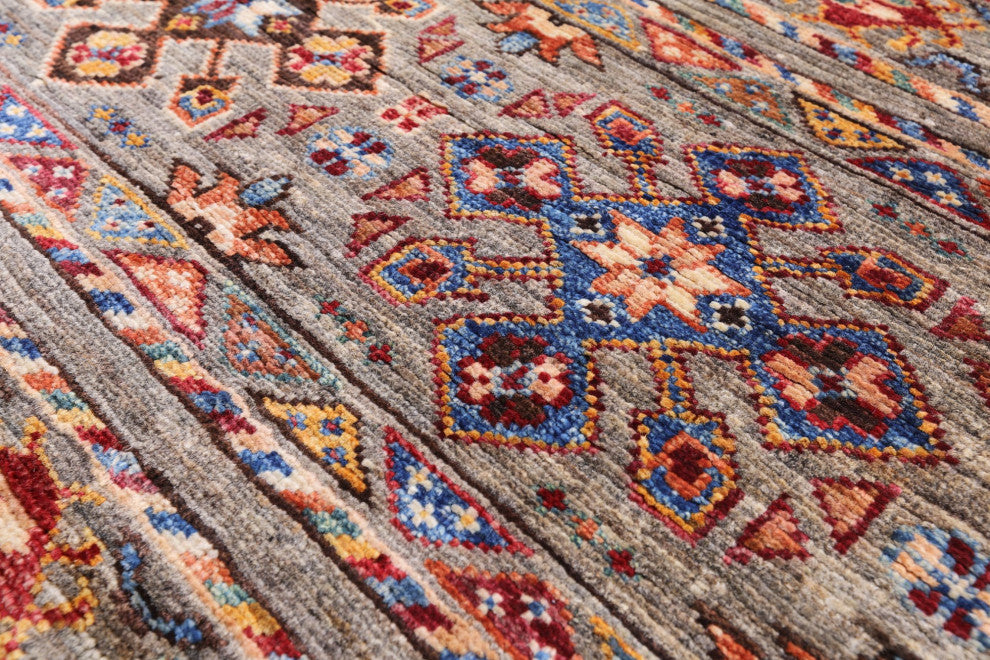 Khorjin Super Kazak Handmade Rug 3' 5" X 4' 11" Q7462