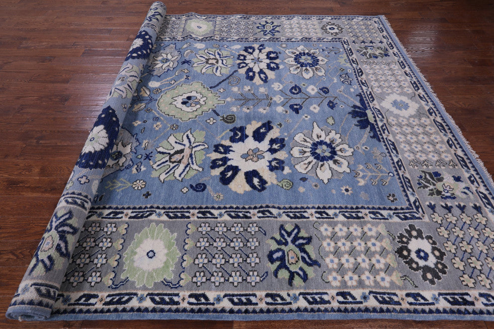 9' 2" X 12' 2" Turkish Oushak Handmade Wool Rug - Q13578