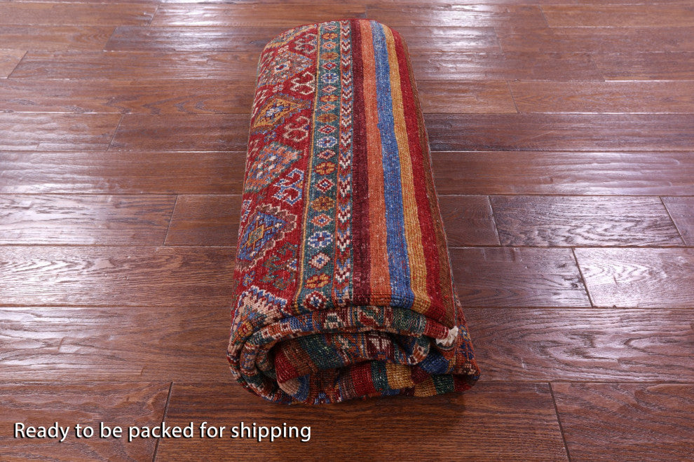 5' 0" X 7' 2" Hand Knotted Super Kazak Khorjin Rug Q10760